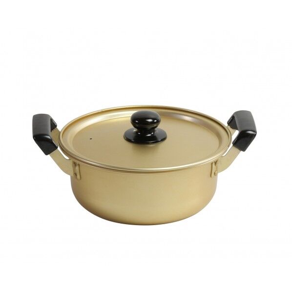 黄金 軽くて丈夫なアルミ鍋 アルミ鍋18cm NQ-0072 1個