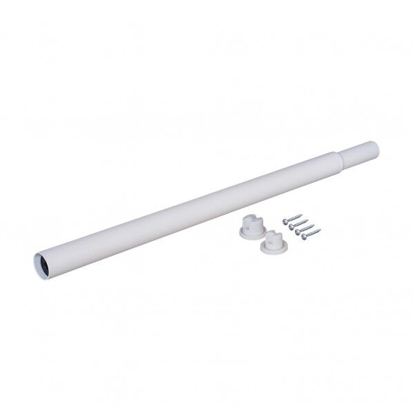 平安伸銅工業 伸縮アイアンロッド S 幅:50.0~70.0cm 高さ:3.0cm 奥行:3.0cm ホワイト IXO-7N 1本