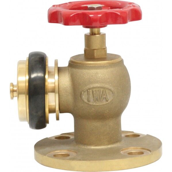 黄銅製 フランジ付 町野式消火栓バルブ(鎖無し) 5K-40Ax90° 54MAV0540B 1個