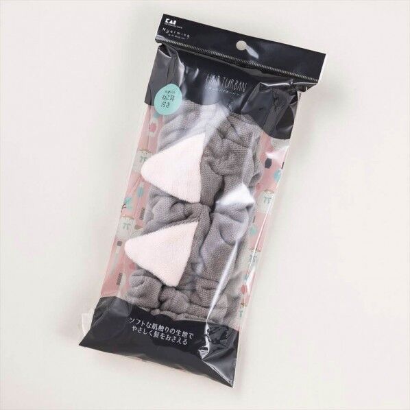 ねこのヘアターバン 135×280×28(mm) 000HC2208 1個