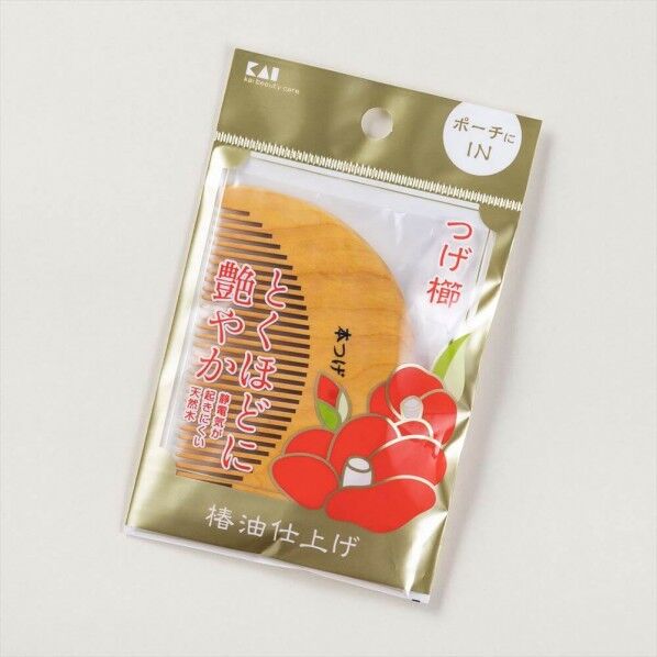 つげ櫛 半月形 89×58×9mm 000KQ3136 1個