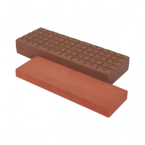 チョコレート型シリコンケース付砥石 195×70×32(mm) 1つ