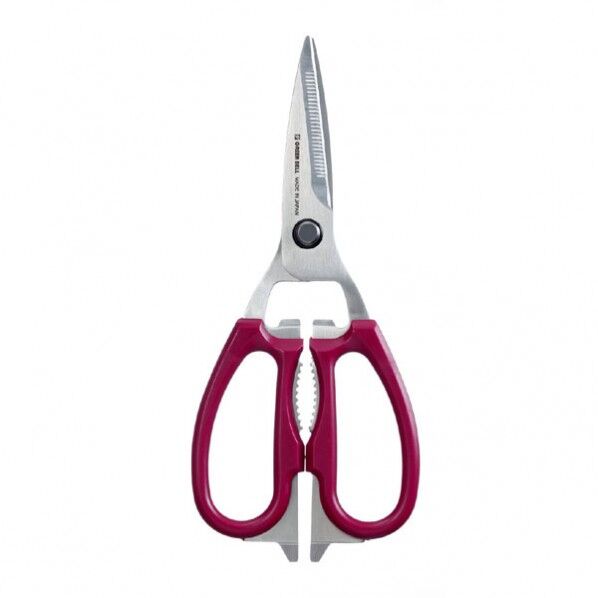 ステンレス料理はさみ ワインレッド 204mm G-2009 1