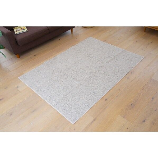 スミノエ 洗える ラグ ノエル 130×185cm アイボリー アイボリー 130×185cm 13285696 130X185 IV 1枚