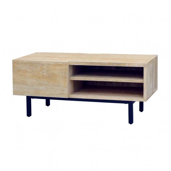 スチールレッグTV台90幅 ナチュラル SLT-9401 NA 1台