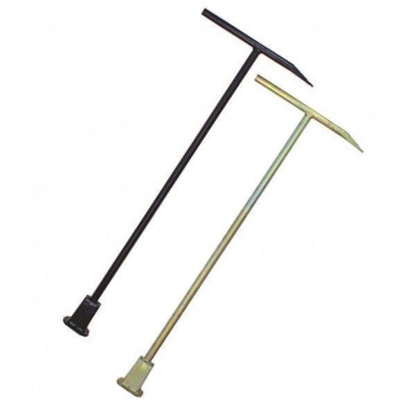 岩崎製作所 【地下式消火栓(開閉)用】キーハンドル 黒塗装 1,000mm×4cm角 ブラック 09KB1000SS 1本...