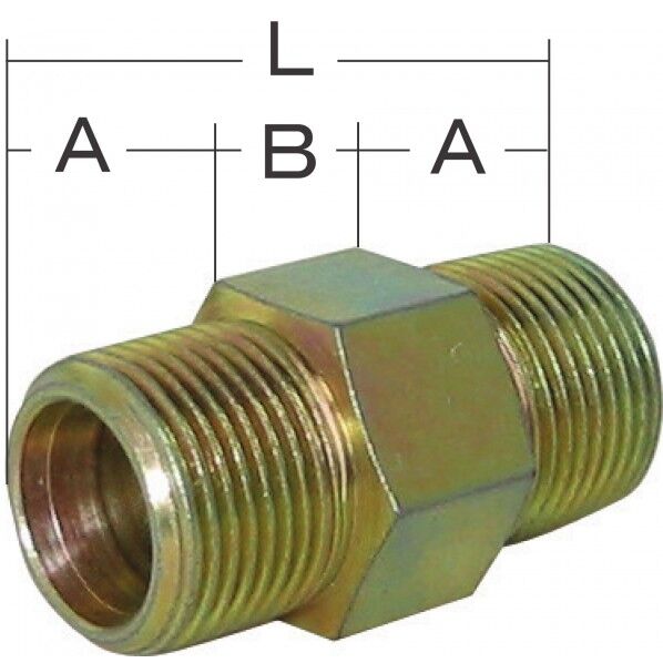 【東洋型 カップリング用】鉄製 ダブルスパット 19A 46DSP19SS 1個