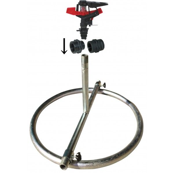 【スプリンクラーセット】鉄製 折り畳み円形スタンド(樹脂製 万能スプリンクラー付き) φ3x1/2(15A) 52SPP3P-ESA20SS 1個