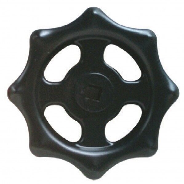 【散水栓/バルブ用】鉄製 プレスハンドル ブラック 100Ax9.0mm 53VHIB10090SS 1個