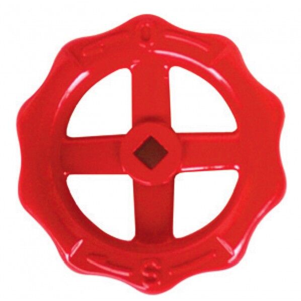 【散水栓/バルブ用】アルミハンドル レッド 61Ax7.2mm 53VHR025A 1個