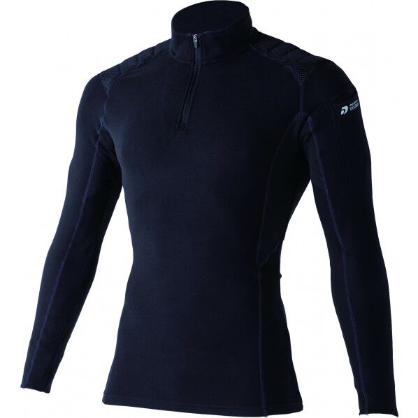 両面起毛フリース長袖ハーフジップ(パッド付き) M 800001-814-M 1点