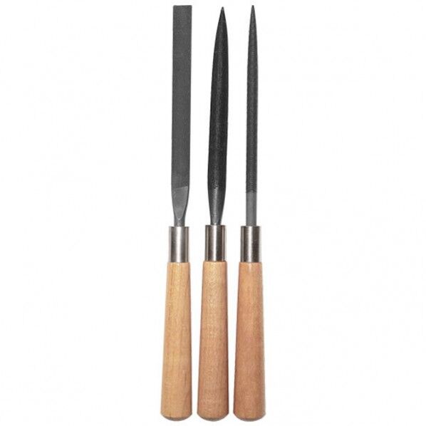 細工用ヤスリセット ベージュ 全長：195mm No42 3本