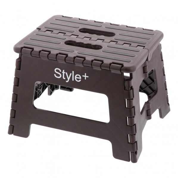 Style+ 折りたたみステップ ロータイプ ブラウン 32×25×22cm ND-4141 1台