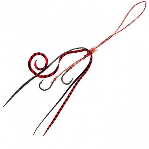 フリースライド ネクタイフックセット ストレート&カーリー SE166 ダークサイドブラック