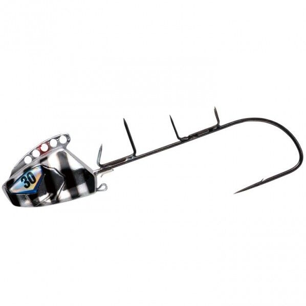 船太刀魚テンヤ フリーアングル フッ素コートフック SW412 ステルスブラックホロゼブラ 30号 SW412-30-3 1個