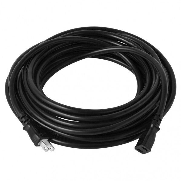 ソフトタイプ延長コード 12A一ツ口 KW211-10 黒 20m 1点