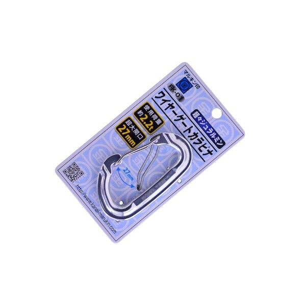 金井産業 ワイヤーゲートカラビナFK-01 シルバー 縦(約):86mm / 横(約):51mm 105120139 1個