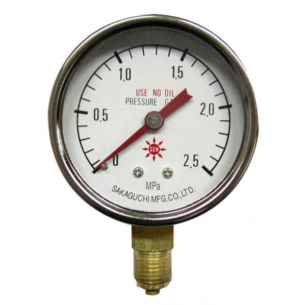 サン アセチレン用 圧力計 高圧用 1点
