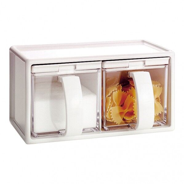 フォルマ 調味料ケース C2ポット ホワイト AHO2701 1個