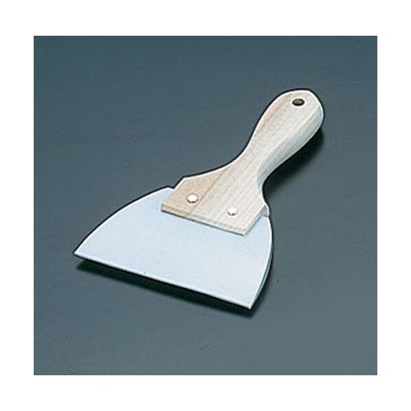 ゴムヘラ 木柄三角 特大 WGM07004 1