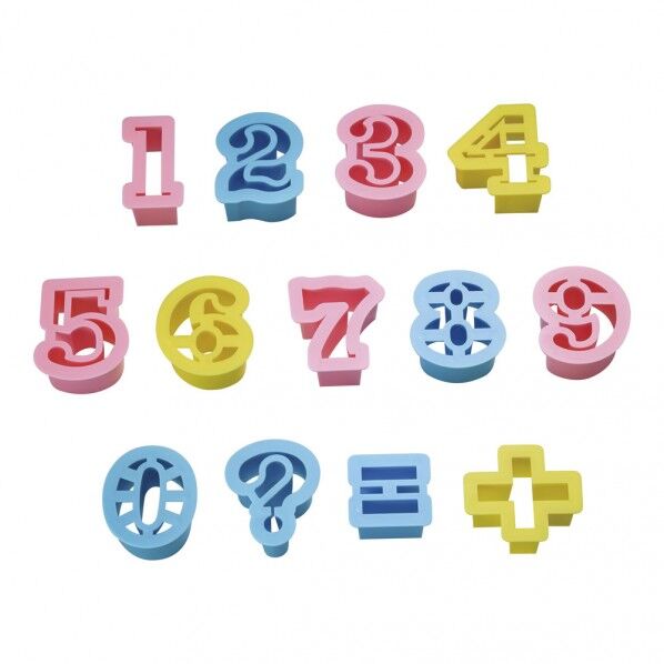 PC クッキー抜型 フィガ(数字)13pcs No1734 3896200 WKTL0 1点