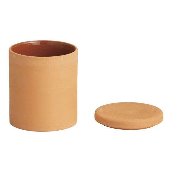 テラコッタ 切立キャニスターS 蓋付 S RYO0901 1点