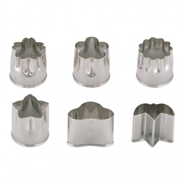 18-8 ビスケット抜型 6pcsセット 小 No137 2602300 小 WBS03003 1点