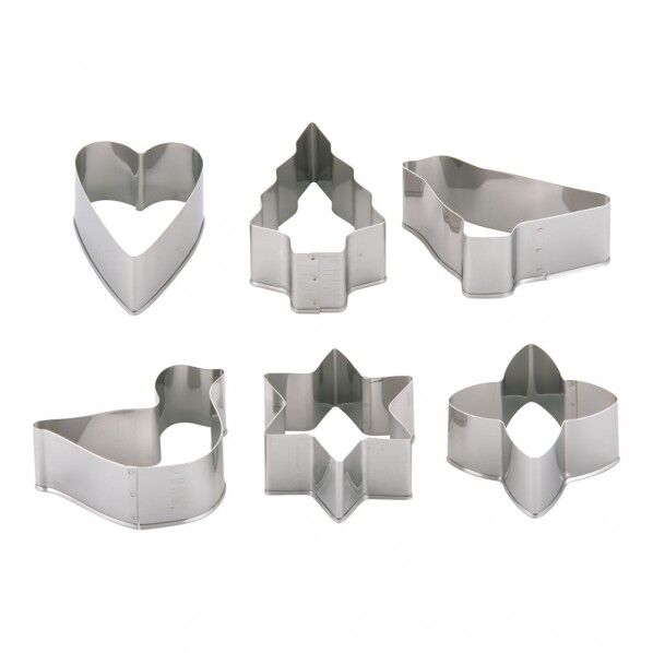18-8 クッキー抜型 No140 6pcsセット 2601900 WKT10 1点