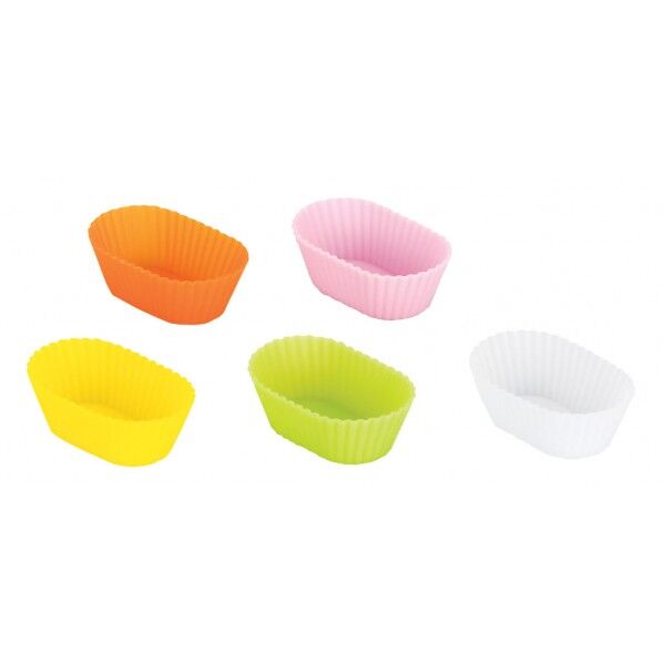 シリコンカップ 5色セットオーバル L 59613 3648130 L WSL9002 1点
