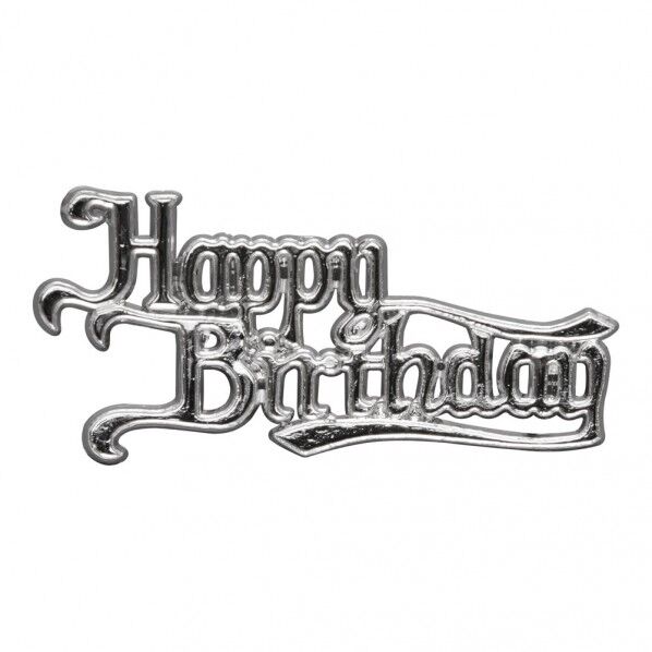 ディスプレイ ハッピーバースディ シルバー WDS01 1個