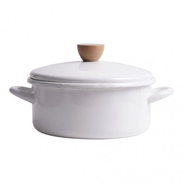 ホーロー両手鍋 20cm ANB4001 1個