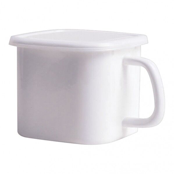 ホーロー保存容器 角型みそポット AHZ3901 1個