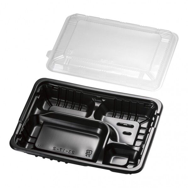 FM弁当容器 透明蓋付(20セット入) 中B XBV0701 1個