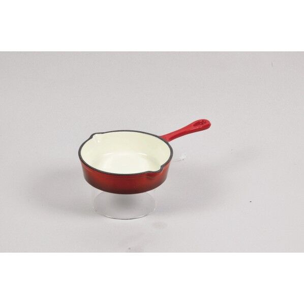 ロッソ 鉄鋳物製スキレット 13cm  ホーロー加工 23.5×15.5×4cm LC-588 1個