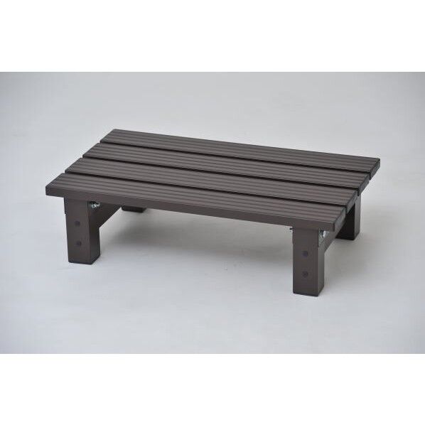 アルミステップ台 60 ブラウン 幅60×奥行36×高さ16.5cm TAN-728-60 1台