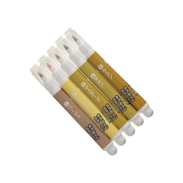 キズかくしカラーペン 5色セット ナチュラル 補修キット RPN-30 1本