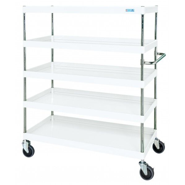 CSパールワゴン(中量タイプ/サイレントエラストマー車/H1500/5段) パールホワイト W1200×D600×H1500 CSP-12155SEW 1台