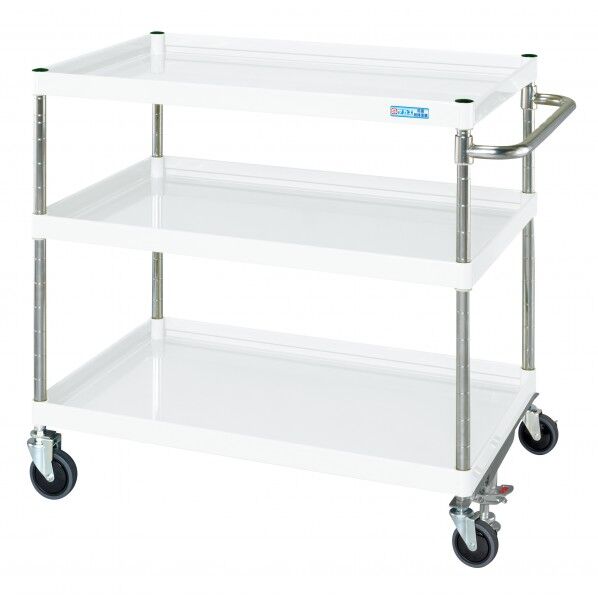 CSパールワゴン(中量タイプ/サイレントエラストマー車/フロアストッパー付) パールホワイト W600×D400×H880 CSP-6083FSSEW 1台