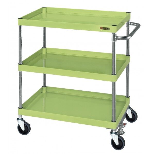 CSパールワゴン(中量タイプ/サイレントエラストマー車/フロアストッパー付) グリーン W1200×D600×H880 CSP-1283FSSE 1台