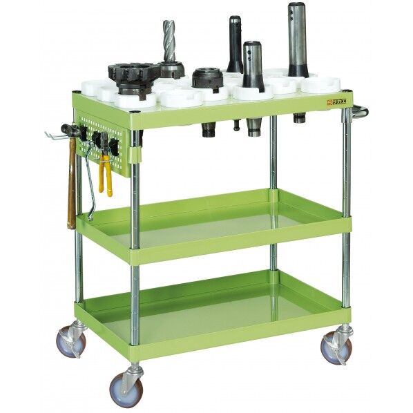 ツーリングワゴン パールワゴンタイプ グリーン W750×D500×H880 CSP-31NUC 1台