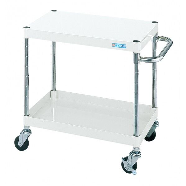 CSパールワゴン(軽量/抗菌パールホワイト/ゴム車) パールホワイト W600×D400×H600 CSP-6062LW 1台