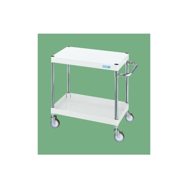 CSパールワゴン(軽量/抗菌パールホワイト/ナイロンウレタン車/直進安定金具付) パールホワイト W600×D400×H600 CSP-6062LYNUW 1台