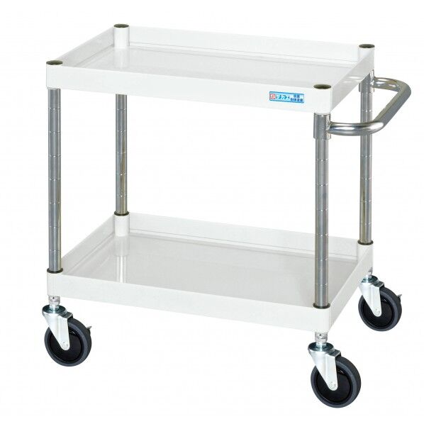 CSパールワゴン(中量/抗菌パールホワイト/ナイロンウレタン車) パールホワイト W600×D400×H880 CSP-6082NUW 1台