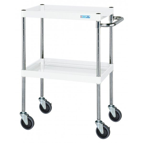 CSパールワゴン(中量/抗菌パールホワイト/サイレントエラストマー車) パールホワイト W600×D400×H880 CSP-6082SEW 1台