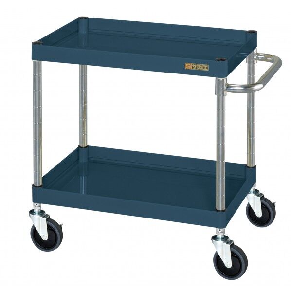 CSパールワゴン(中量タイプ/ナイロンウレタン車/H600/2段) ダークグレー W600×D400×H600 CSP-6062NUD 1台