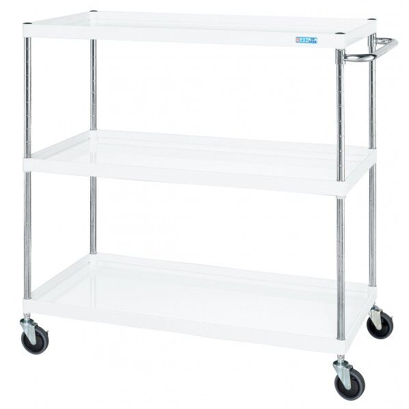 CSパールワゴン(中量タイプ/サイレントエラストマー車/H1200/3段) パールホワイト W1200×D600×H1200 CSP-12123SEW 1台