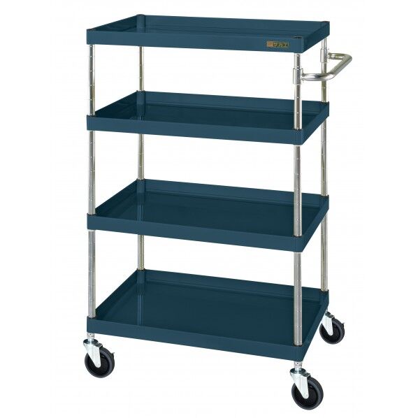 CSパールワゴン(中量タイプ/サイレントエラストマー車/H1200/4段) ダークグレー W600×D400×H1200 CSP-60124SED 1台