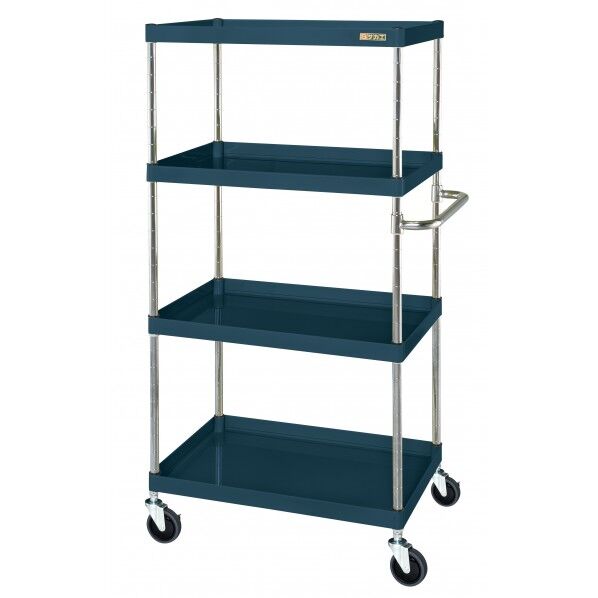 CSパールワゴン(中量タイプ/ナイロンウレタン車/H1500/4段) ダークグレー W750×D500×H1500 CSP-75154NUD 1台