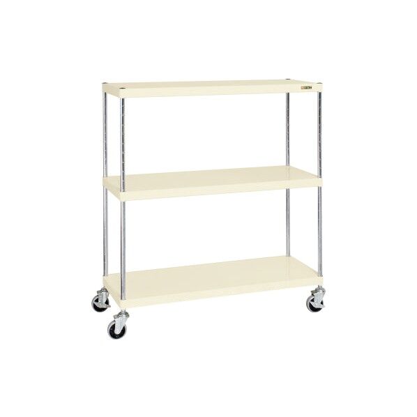 ニューCSパールキャスターラック(間口1200/ナイロンウレタン車/直進安定金具無)