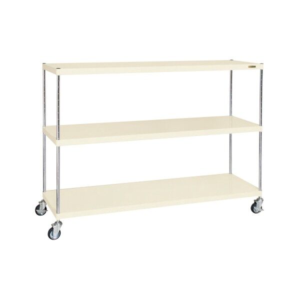 ニューCSパールキャスターラック(間口1800/ゴム車/直進安定金具無)